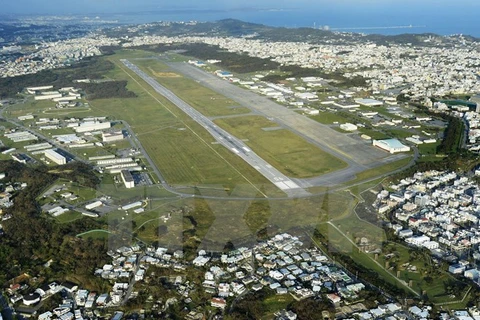 Căn cứ không quân Futenma tại Ginowan, tỉnh Okinawa. (Nguồn: Kyodo/TTXVN)
