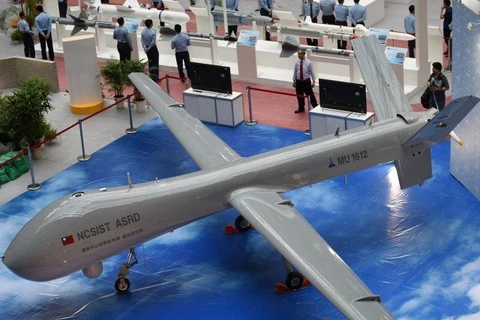Nguyên mẫu máy bay quân sự không người lái của Đài Loan. (Nguồn: AFP)