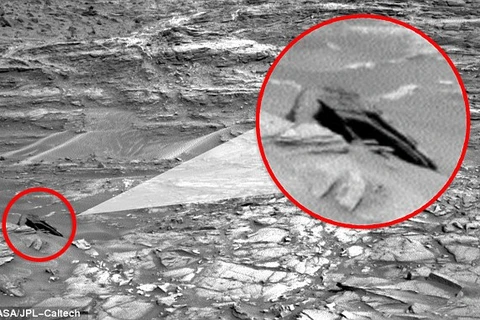 Vật thể lạ xuất hiện trên Sao Hỏa. (Nguồn: NASA)