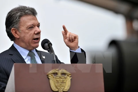 Tổng thống Colombia Juan Manuel Santos. (Nguồn: AFP/TTXVN)