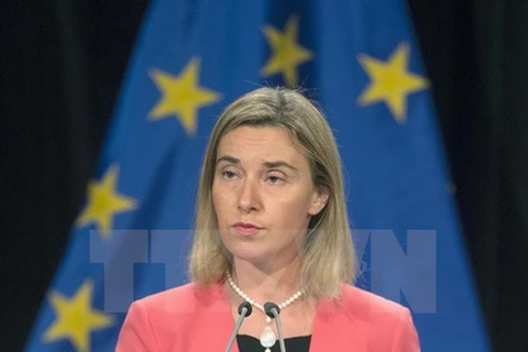 Đại diện cấp cao phụ trách chính sách an ninh và đối ngoại của EU Federica Mogherini. (Ảnh: AFP/TTXVN)