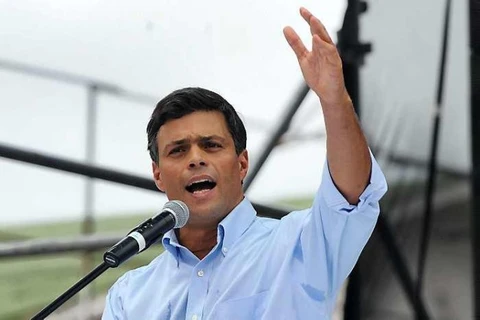 Thủ lĩnh đảng Ý nguyện Nhân dân đối lập tại Venezuela, Leopoldo Lopez. (Nguồn: persoo.co.uk)