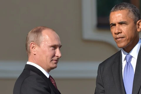 Tổng thống Mỹ Barack Obama (phải) sẽ gặp người đồng cấp Nga Putin để bàn các vấn đề nóng. (Nguồn: Getty)
