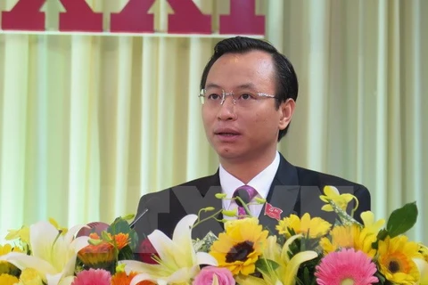 Ông Nguyễn Xuân Anh, Bí thư Thành ủy Đà Nẵng. (Ảnh: Văn Sơn/TTXVN)