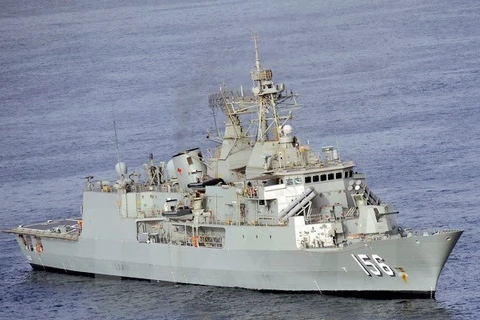 Tàu hải quân Hoàng gia Australia HMAS Toowoomba. Ảnh minh họa. (Nguồn: THX/TTXVN)