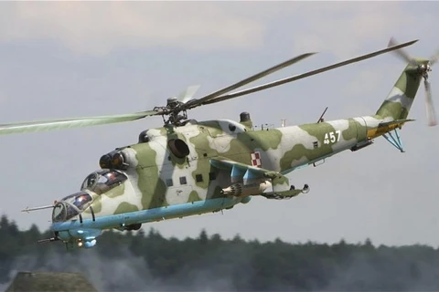 Máy bay trực thăng Mi-25. (Nguồn: wikipedia)