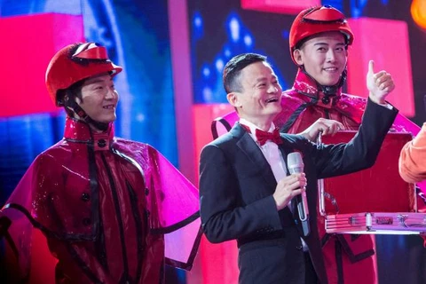 Jack Ma, nhà sáng lập tập đoàn thương mại điện tử khổng lồ Alibaba tham gia một sự kiện lớn ở Bắc Kinh hôm 11/11. (Nguồn: REUTERS)