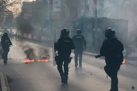Các vụ đụng độ giữa cảnh sát và người biểu tình tại Kosovo đang có diễn biến hết sức phức tạp. (Nguồn: Reuters)