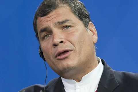 Tổng thống Ecuador Rafael Correa. (Nguồn: AFP)