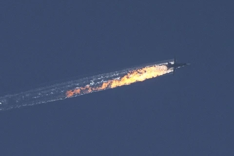 Phía Thổ Nhĩ Kỳ cáo buộc SU-24 đã vi phạm không phận nước này, trong khi phía Nga kiên quyết bác bỏ. (Nguồn: Anodolu)