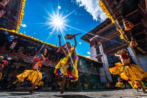 Những người dân Bhutan rất hiếu khách. (Ảnh: Nguyễn Thanh Tùng)
