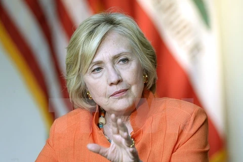 Cựu Ngoại trưởng Mỹ Hillary Clinton. (Nguồn: AFP/TTXVN)