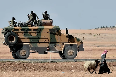 Xe bọc thép của quân đội Thổ Nhĩ Kỳ. (Nguồn: AFP/TTXVN)