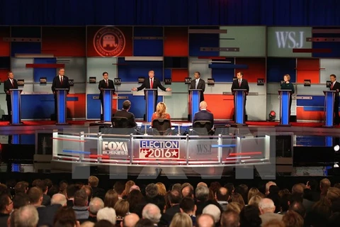 Một cuộc tranh luận của các ứng viên tranh cử Tổng thống của đảng Cộng hòa. (Ảnh: AFP/TTXVN)