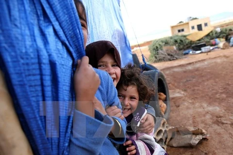 Trẻ em tị nạn Syria. (Nguồn: AFP/TTXVN)