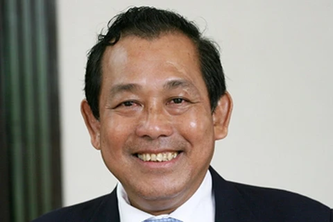 Ông Trương Hòa Bình, Bí thư Trung ương Đảng, Chánh án Tòa án nhân dân tối cao.