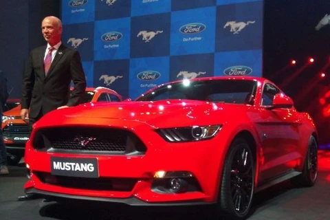 Buổi lễ ra mắt xe Ford Mustang ở Ấn Độ. (Nguồn: thehindu.com)