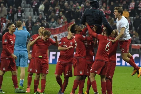 Các cầu thủ Bayern Munich ăn mừng chiến thắng. (Nguồn: AFP)