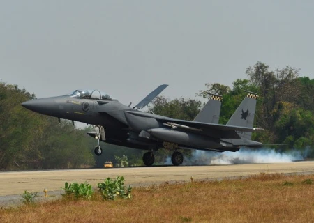 Máy bay của Lực lượng Không quân Singapore tham gia cuộc tập trận. (Nguồn: dvidshub.net)