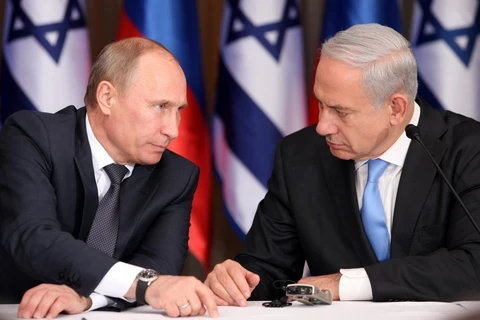 Thủ tướng Israel Benjamin Netanyahu (phải) sẽ có cuộc gặp Tổng thống Nga Vladimir Putin. (Nguồn: timesofisrael)