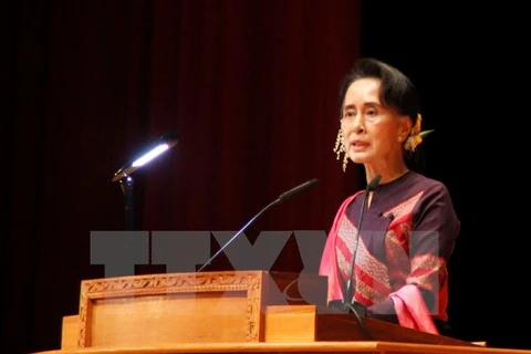 Bà Aung San Suu Kyi. (Nguồn: THX/TTXVN)