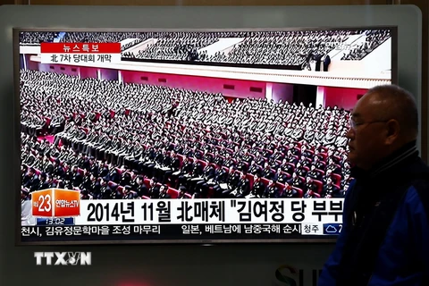 Các đại biểu Triều Tiên tại một đại hội. (Nguồn: EPA/TTXVN) 