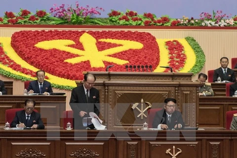 Đại hội toàn quốc lần thứ VII của Đảng Lao động Triều Tiên. (Nguồn: AFP/TTXVN)
