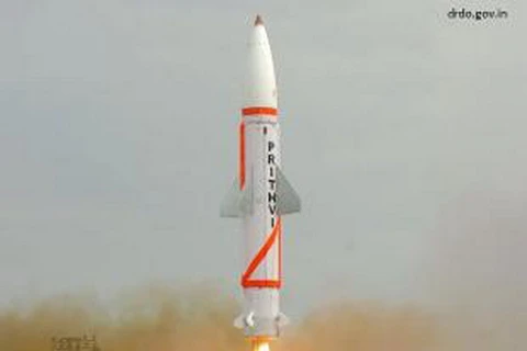 Tên lửa Prithvi-II. (Nguồn: economictimes.indiatimes.com)