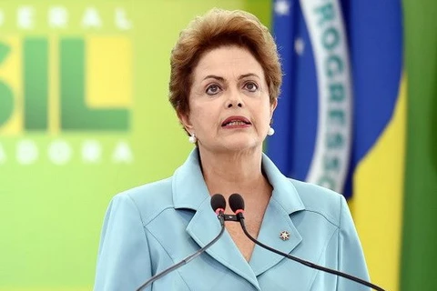 Tổng thống đang bị bãi nhiệm Dilma Rousseff. (Nguồn: AFP)