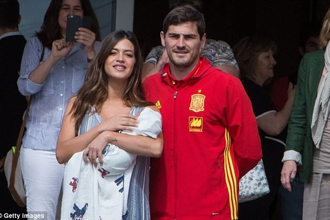 Iker Casillas và vợ chào đón sự ra đời của con thứ hai. (Nguồn: Getty)