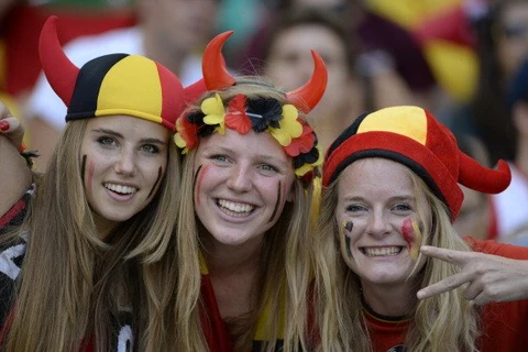 Một phần sức mạnh của đội tuyển Bỉ đến từ các cổ động viên nhiệt thành. (Nguồn: Getty)