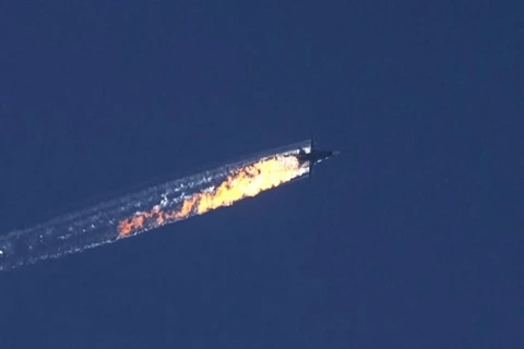Vụ bắn rơi chiếc máy bay Nga đã khiến quan hệ giữa nước này với Thổ Nhĩ Kỳ trở nên căng thẳng. (Nguồn: New York Times)