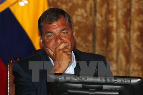 Tổng thống Ecuador Rafael Correa. (Nguồn: EPA/TTXVN)