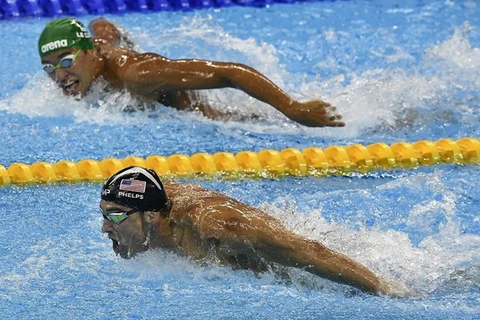 Michael Phelps luôn khiến mọi đối thủ phải nể phục. (Nguồn: AP)