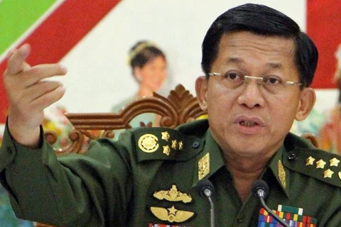 Thống tướng Min Aung Hlaing. (Nguồn: AFP)