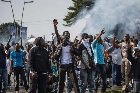 Bạo lực bùng phát ở Libreville. (Nguồn: Getty)