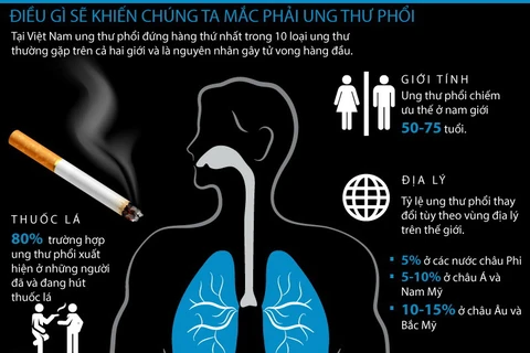 [Infographics] Những tác nhân gây ra căn bệnh ung thư phổi