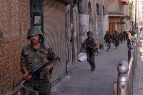 Lực lượng binh sỹ Syria tại Aleppo. (Nguồn: AP)