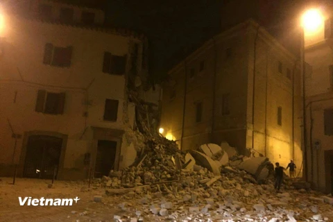 Tại Camerino, các đợt địa chấn cường độ nhẹ từ 2 đến 4 độ Richter đã xảy ra liên tục khiến người người dân thành phố hết sức lo lắng. (Ảnh: Hoàng Quốc Bảo/Vietnam+)