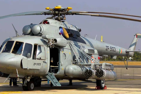 Máy bay trực thăng vận tải quân sự Mi-17V5. (Nguồn: India Strategic)