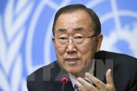 Tổng Thư ký Liên hợp quốc Ban Ki-moon. (Ảnh: AFP/TTXVN)