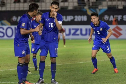 Teerasil Dangda là điểm tựa vững chắc cho tuyển Thái Lan. (Nguồn: straitstimes.com)
