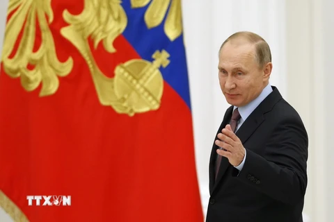 Tổng thống Nga Vladimir Putin trong một cuộc họp ở thủ đô Moskva ngày 25/11. (Nguồn: EPA/TTXVN)