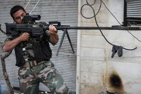 Một tay súng phe nổi dậy Syria. (Nguồn: AP)