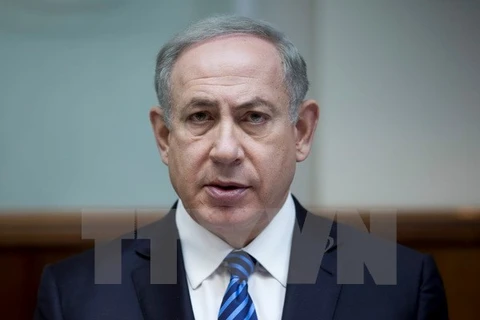 Thủ tướng Israel Benjamin Netanyahu tại cuộc họp nội các hàng tuần ở thủ đô Jerusalem ngày 11/12. EPA/TTXVN