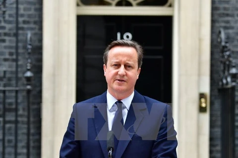 Cựu Thủ tướng Anh David Cameron. (Ảnh: AFP/TTXVN)