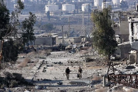 Hình ảnh tan hoang tại Syria. (Nguồn: AFP/Getty Images)
