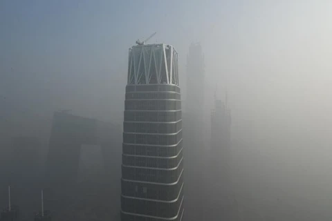 Sương mù bao phủ thành phố Bắc Kinh. (Nguồn: Getty)