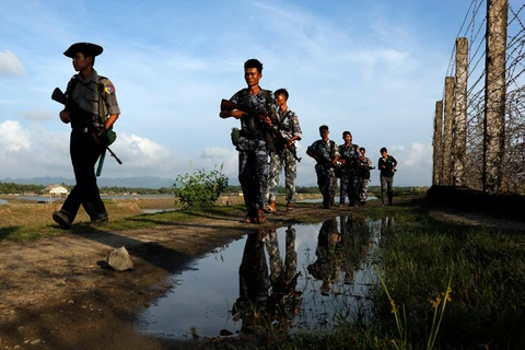 Cảnh sát Myanmar. (Nguồn: AP)