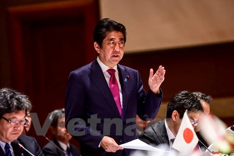 Thủ tướng Nhật Bản Shinzo Abe. (Ảnh: Minh Sơn/Vietnam+)
